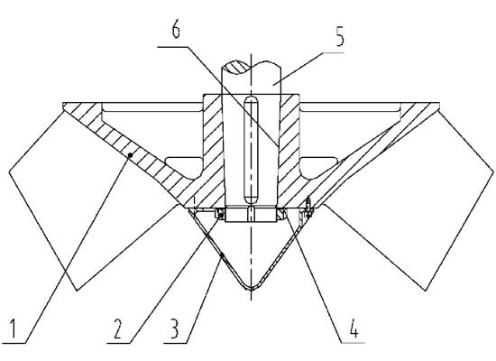 立式长轴泵叶轮连接结构